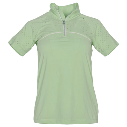 Dapplebay Women's Lady 1/4 Zip Aircut Short Sleeve Riding Top