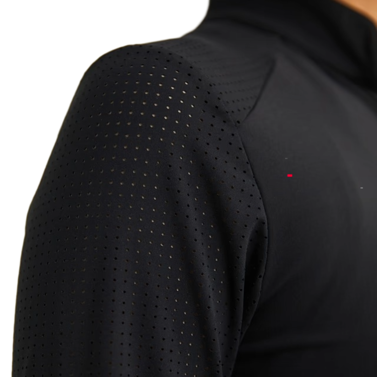 Maya Delorez Women's Air Mesh Halfzip-Black-Mesh Arm View