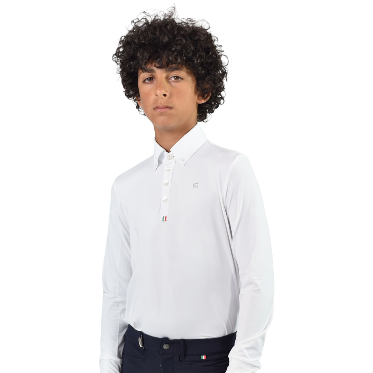 For Horses Boy's Jr Toby Long Sleeve Show Shirt
