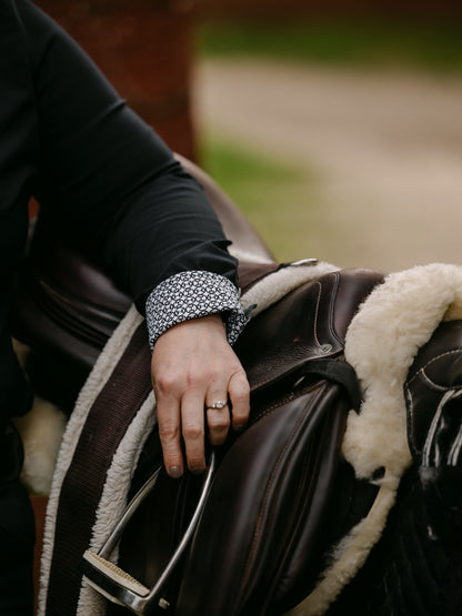 Essex Classics Ladies Dora II Schooling Shirt - Black with Bit by Bit Trim