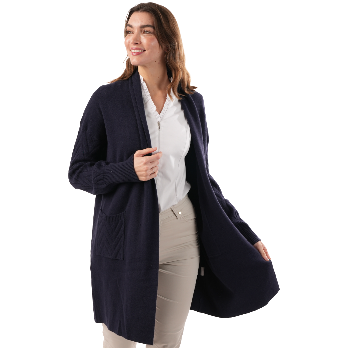 Welligogs Women's Cable Knit Cardigan