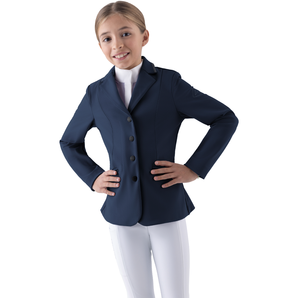 Equiline Girl's Gina AirVest Compatible Show Coat