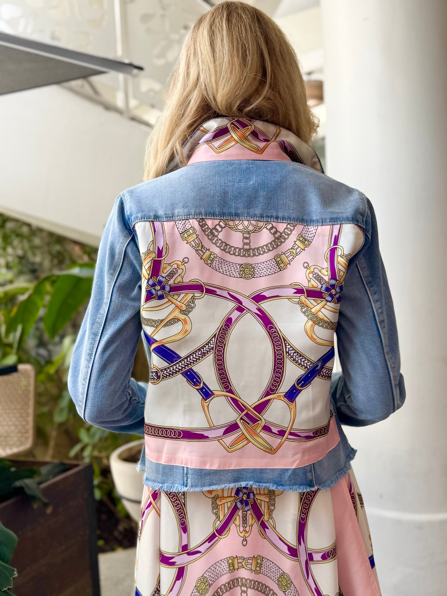Stacy Bradley Design, The Light  Denim Jacket - Purple Stirrup