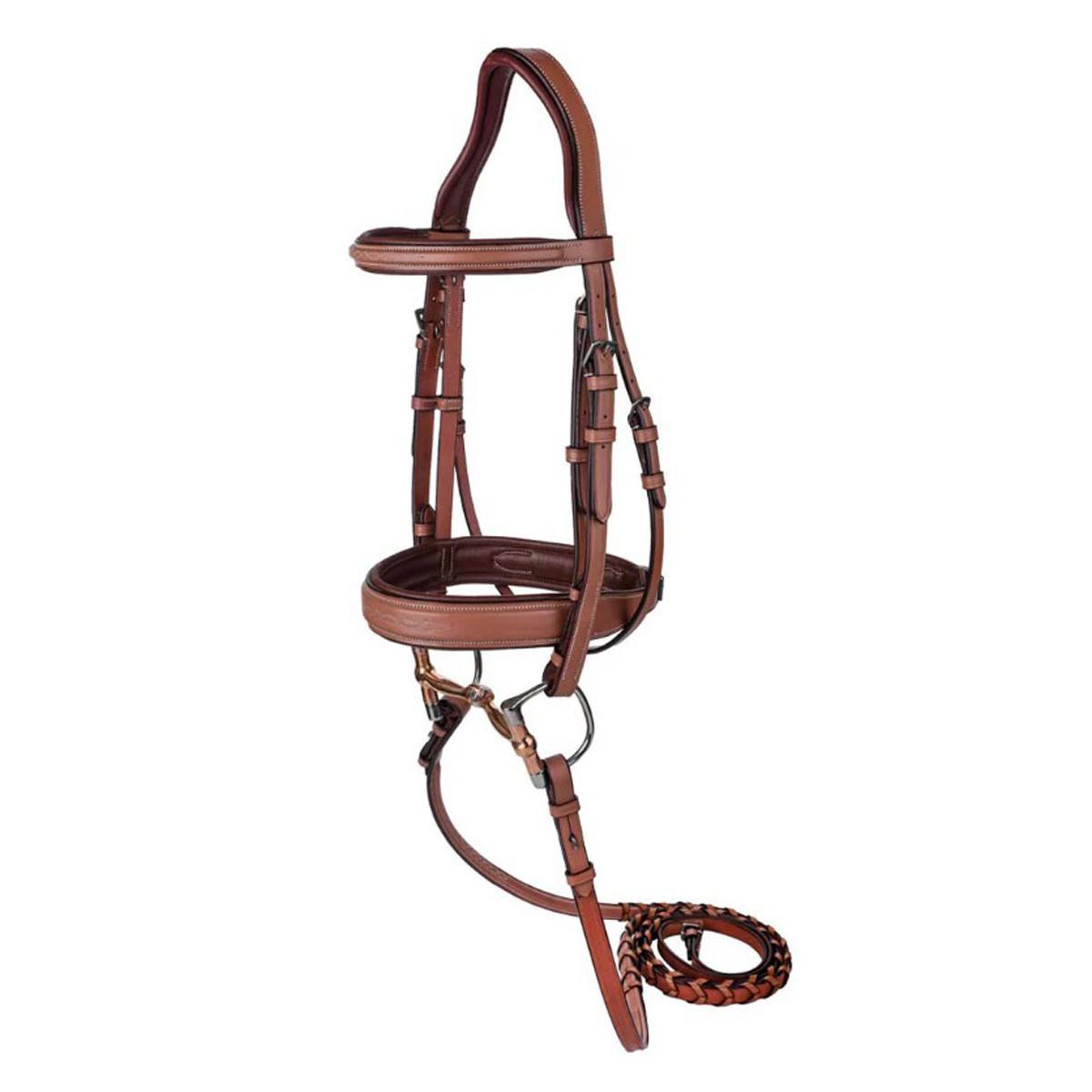 Laureate by Henri de Rivel Fancy Stitched Bridle with Wide Caveson and Laced Reins - Sale
