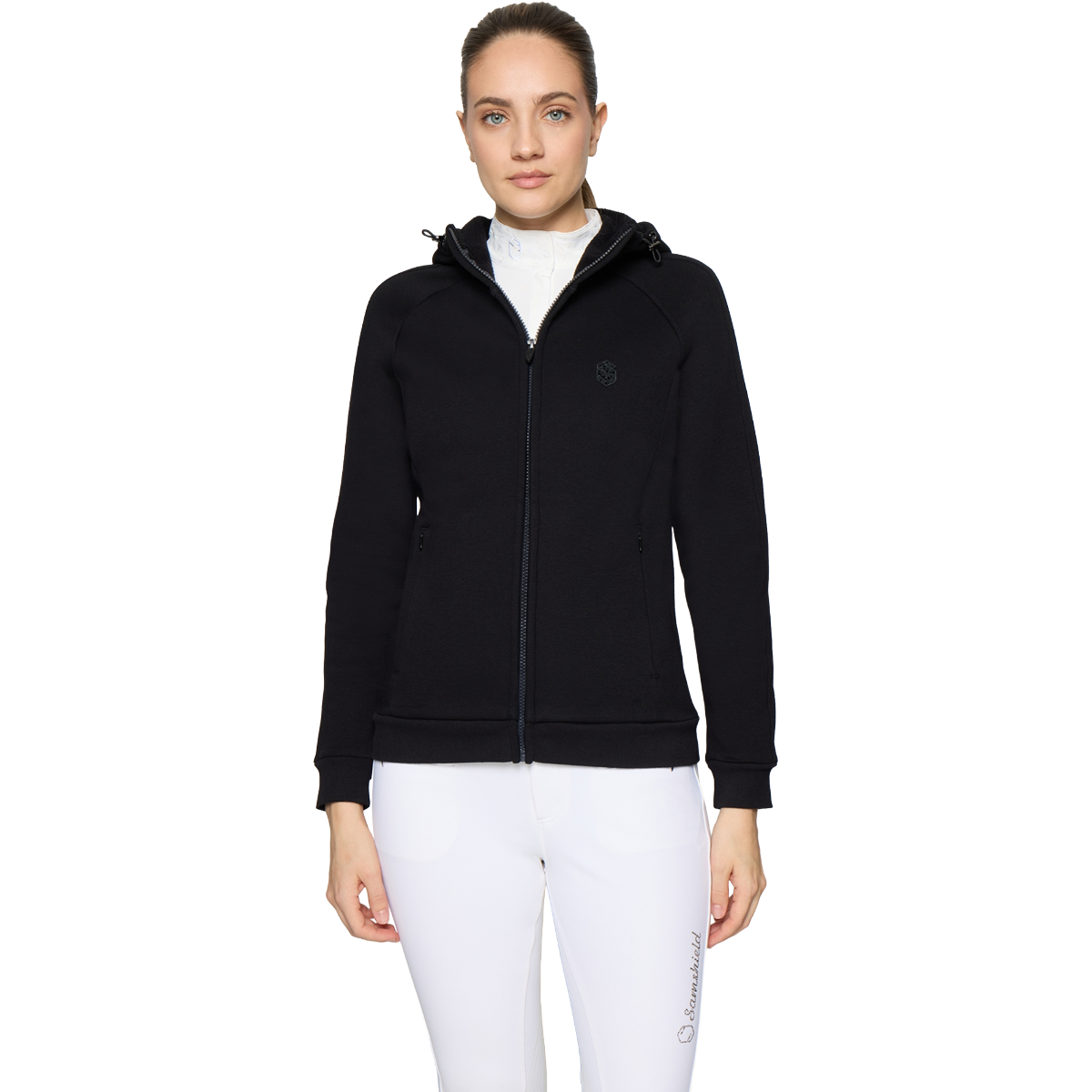 Samshield Women's Ivy Long Sleeve Sweatshirt, Black, Front view