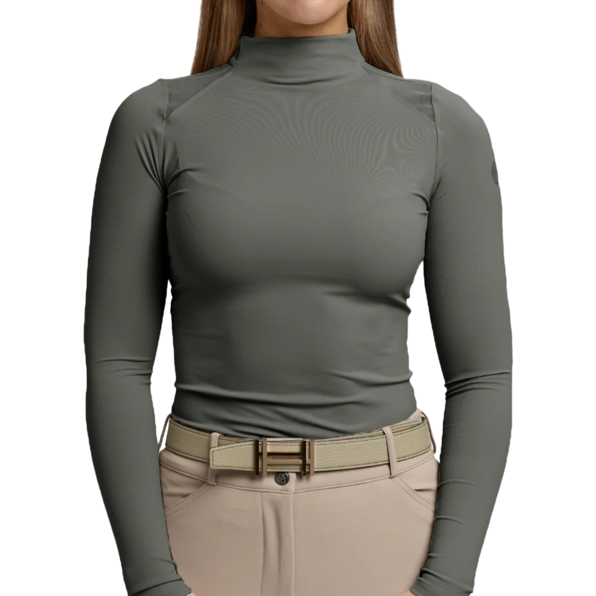 TKEQ Women's Chloe High Collar Technical Top