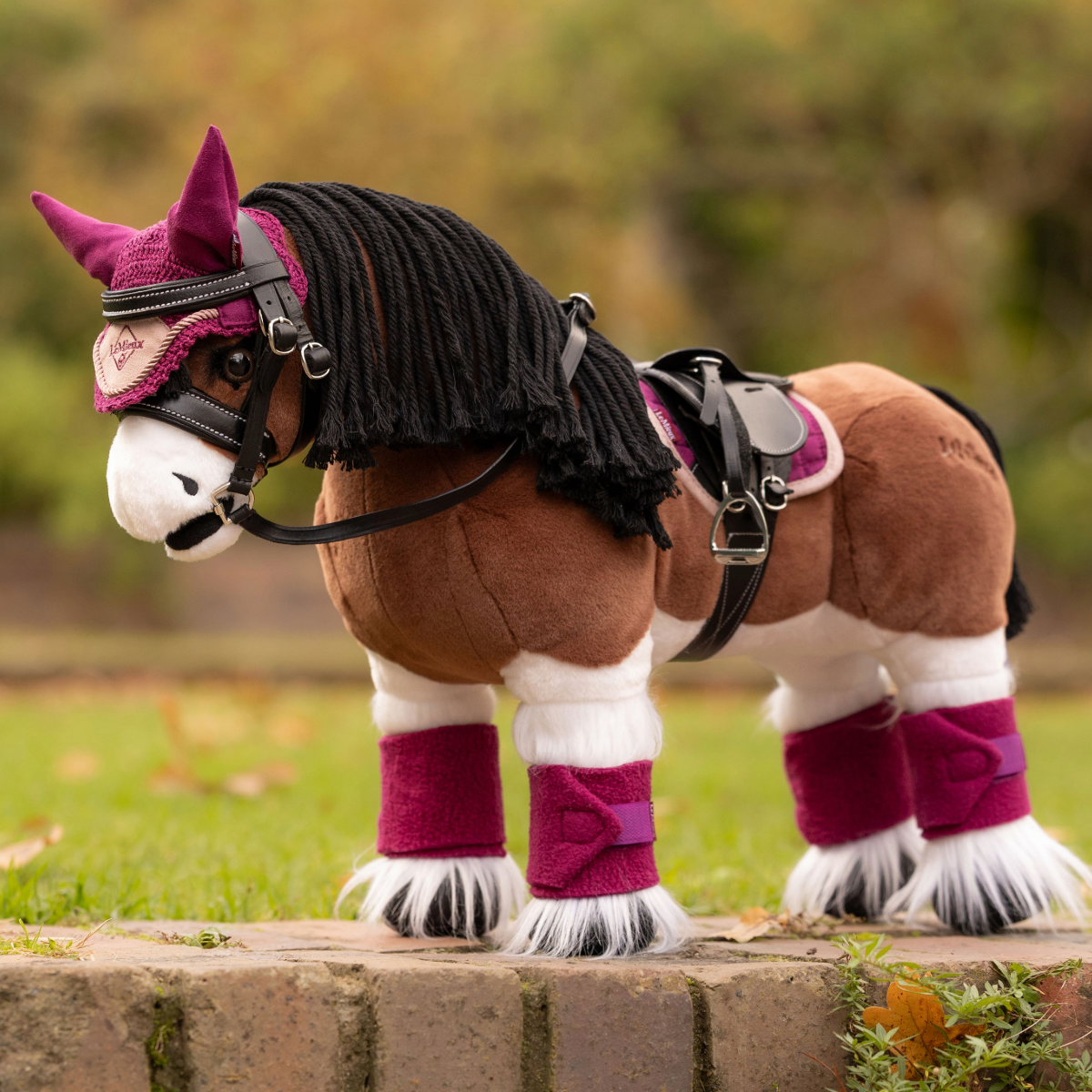 LeMieux Toy Pony Pad, blackberry, model view