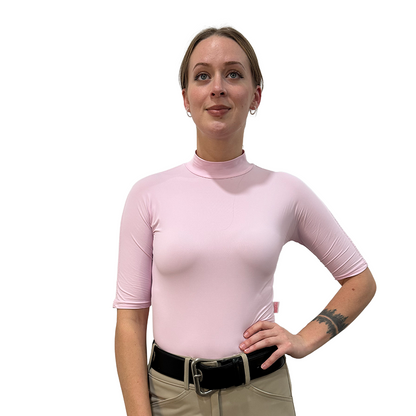 Tailored Sportsman Ladies Icefil Mock Neck Short Sleeve Sun Shirt