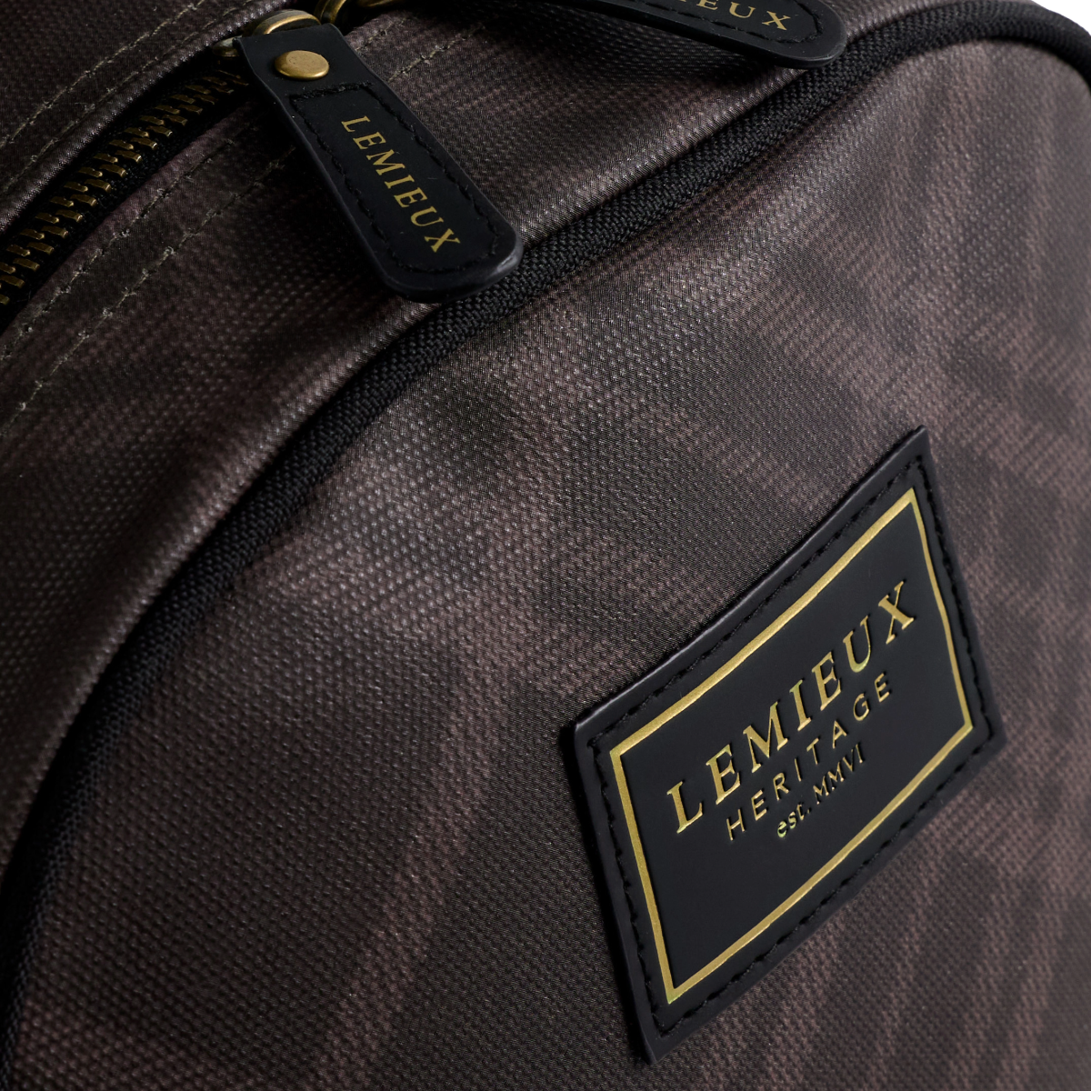 LeMieux Heritage Boot & Hat Bag-Cocoa-logo view