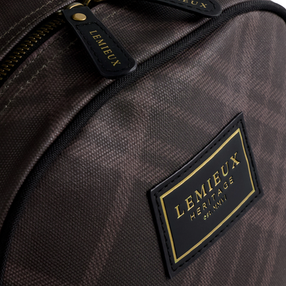 LeMieux Heritage Boot & Hat Bag-Cocoa-logo view