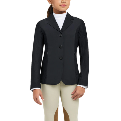 Harmony Jr 2.0 Mesh Show Coat-Black-Front View