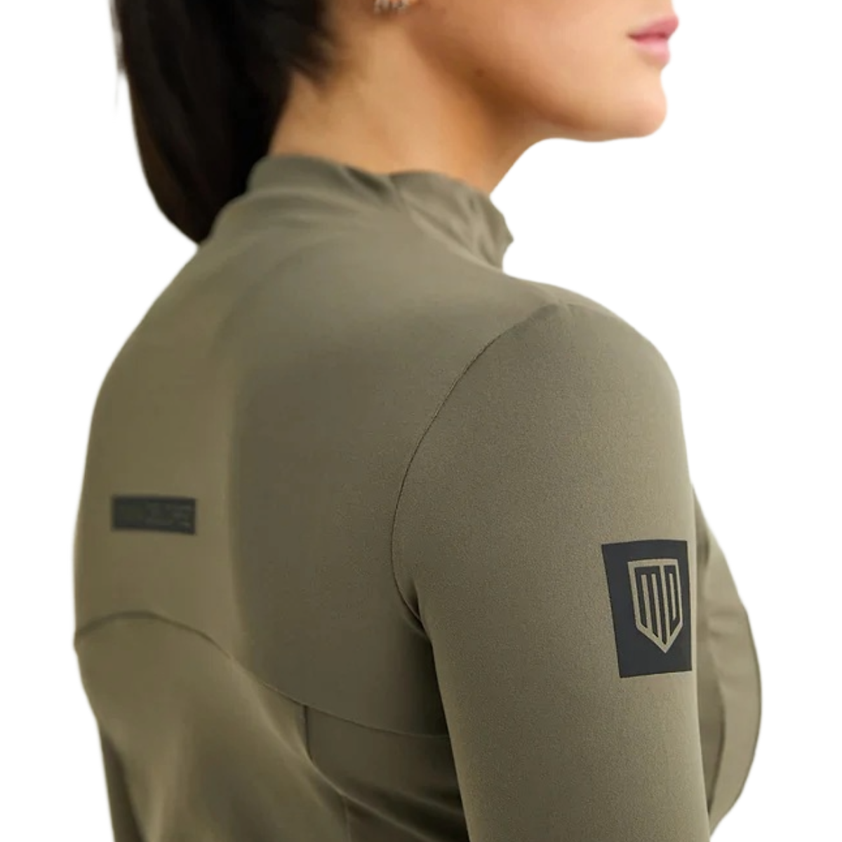 Maya Delorez Women's Silhouette Sports Jacket-Camo Brown-Logo View