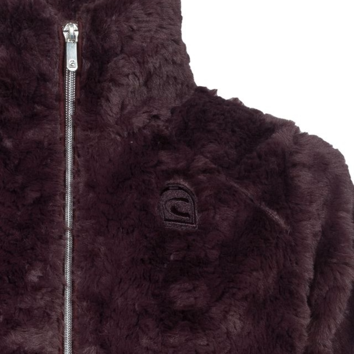 Cavallo Women's Cavaldea Mink Fleece Jacket-Dusty Plum-Logo View