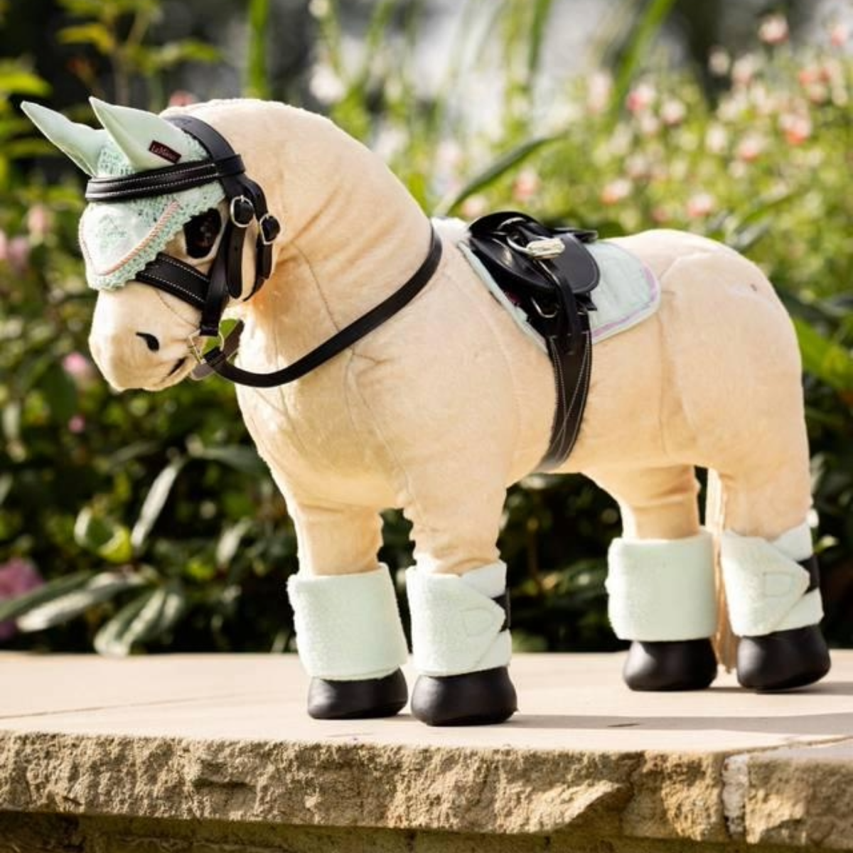 LeMieux Harlow Toy Pony Bandages, Soft mint, Model View