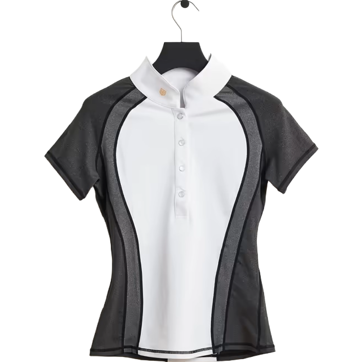 Maya Delorez Women's Competition Top-White/Grey-Front View