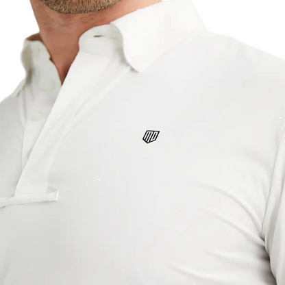 Maya Delorez Men's Competition Shirt-White-Front Logo View