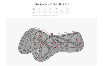 LeMieux X-Grip Twin Sided Half Pad
