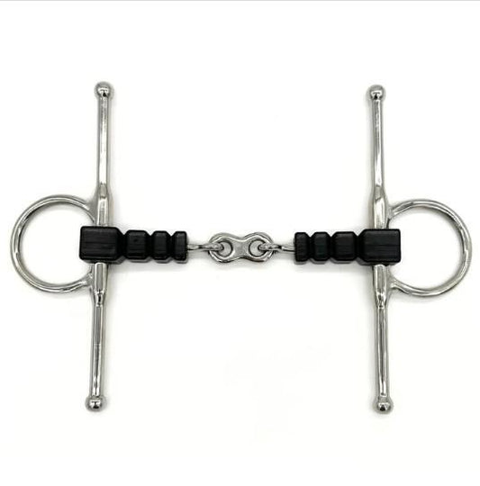 AJR Rubber Block French Link Full Cheek Bit