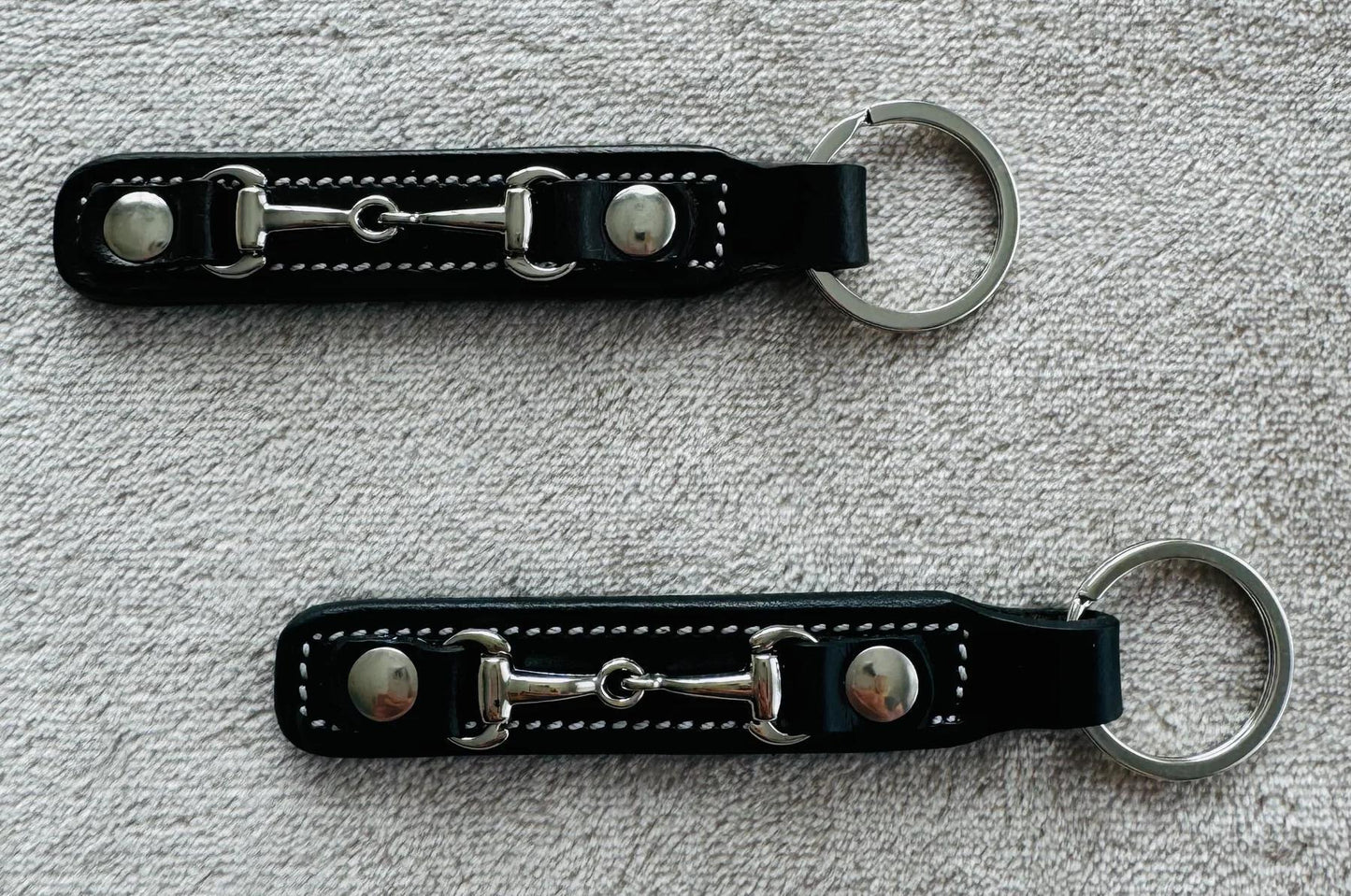 Bridleberry Leather Keychain with Bit