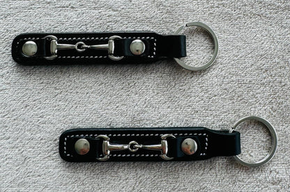Bridleberry Leather Keychain with Bit