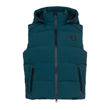 Cavallo Women's Cavaldiana Quilted Vest-Dark Peacock-Front View