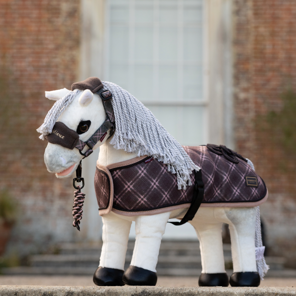 LeMieux Toy Pony Heritage Rug-Cocoa--model view
