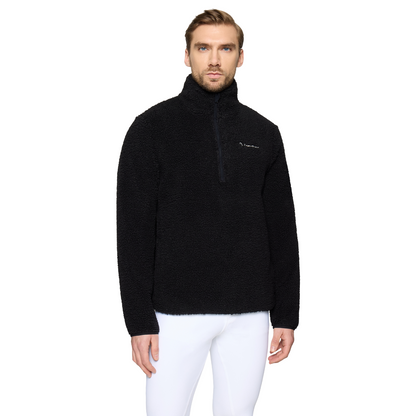 Samshield Men's Yvon Long Sleeve Sweatshirt, black, front view