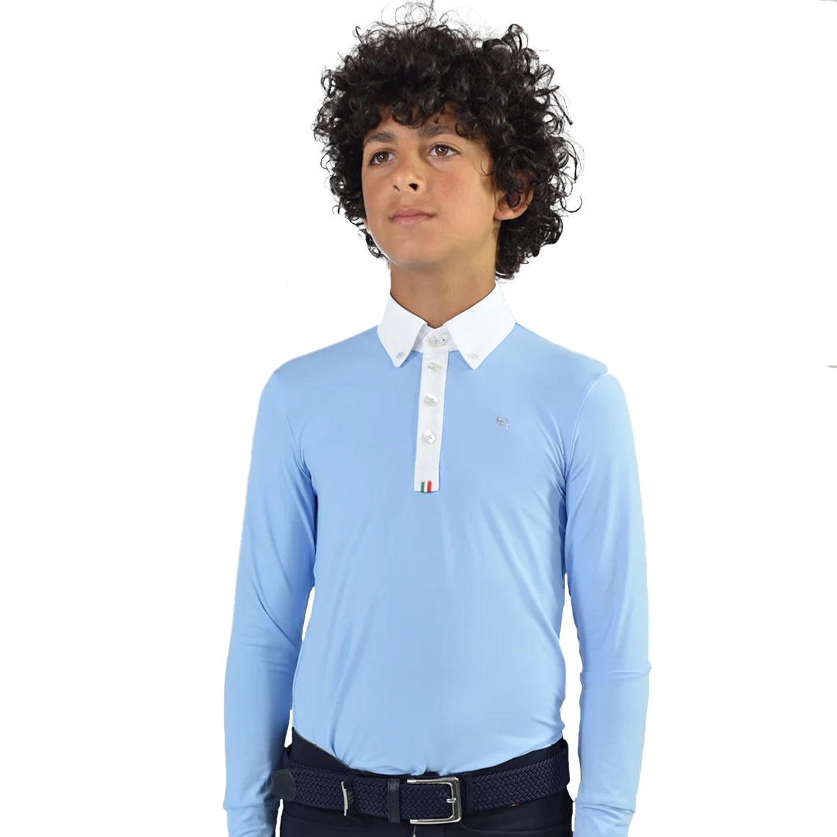 For Horses Boy's Jr Toby Long Sleeve Show Shirt