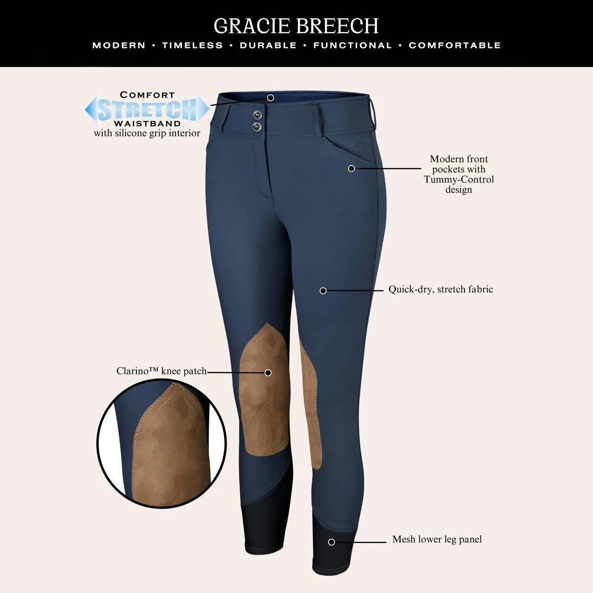 RJ Classics Women's Gracie Knee Patch Breeches