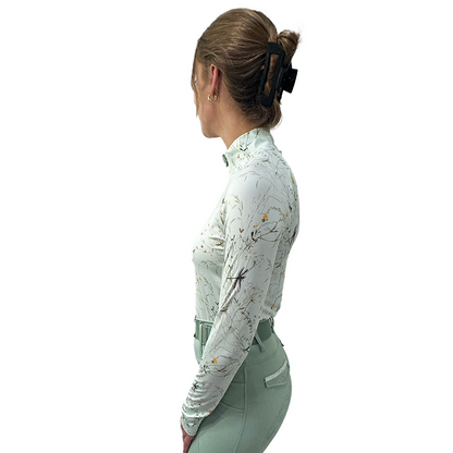 Dapplebay Dragonfly Meadow 1/4 Zip Long Sleeve Riding Top