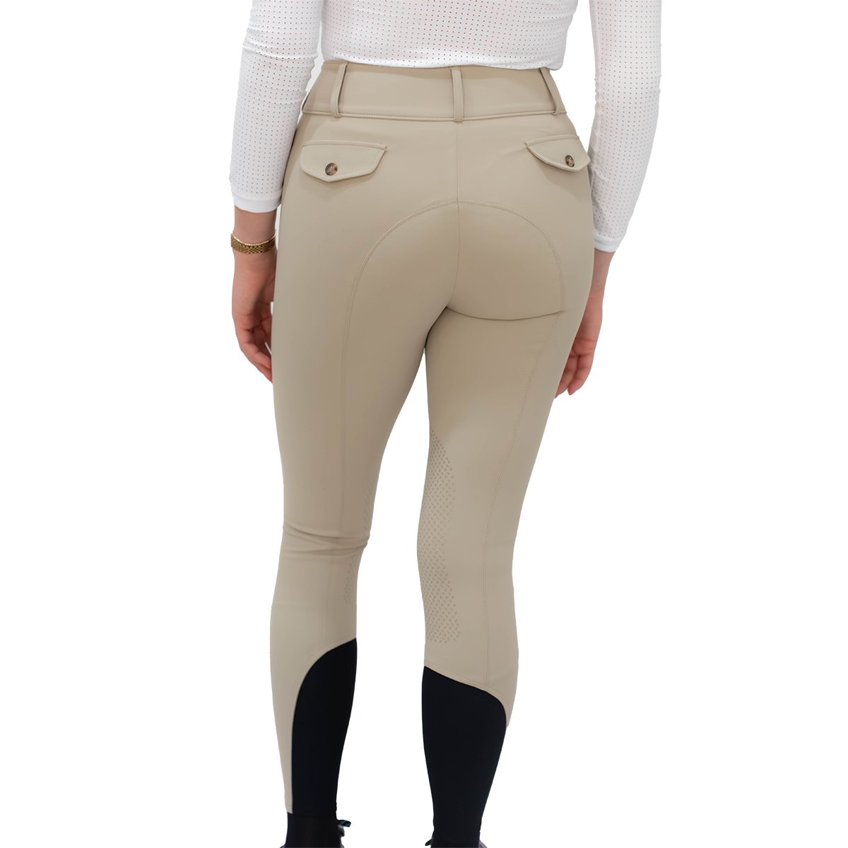 Tailored Sportsman Ladies TechLight Front Zip Boot Sock Silicone Patch Breeches