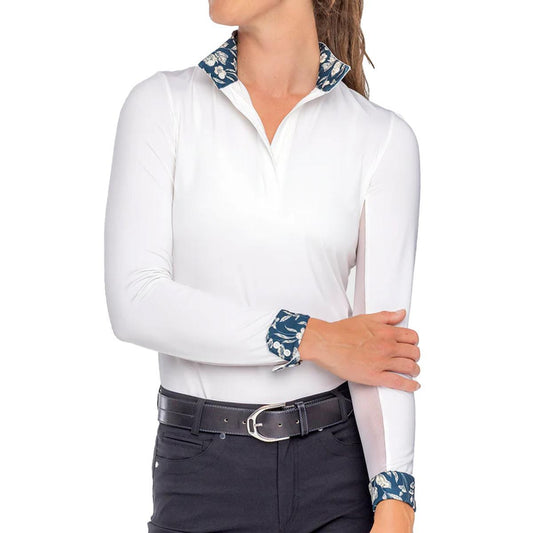 Kastel Long Sleeve Quarter Zip Tailored Show Shirt