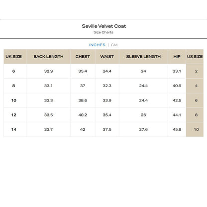 Welligogs Women's Seville Velvet Coat