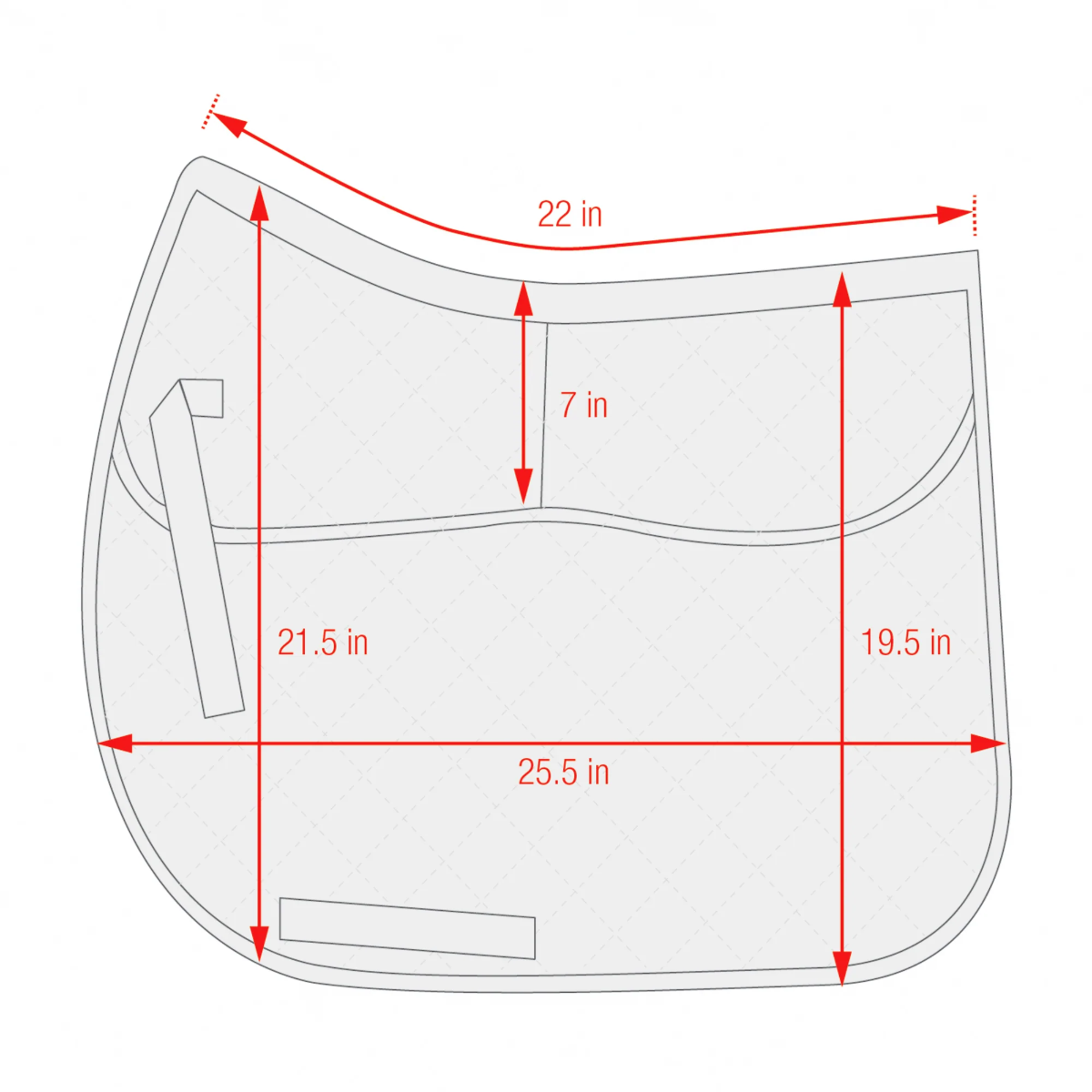 ECP Quilted Correction All Purpose Pad-Size Chart