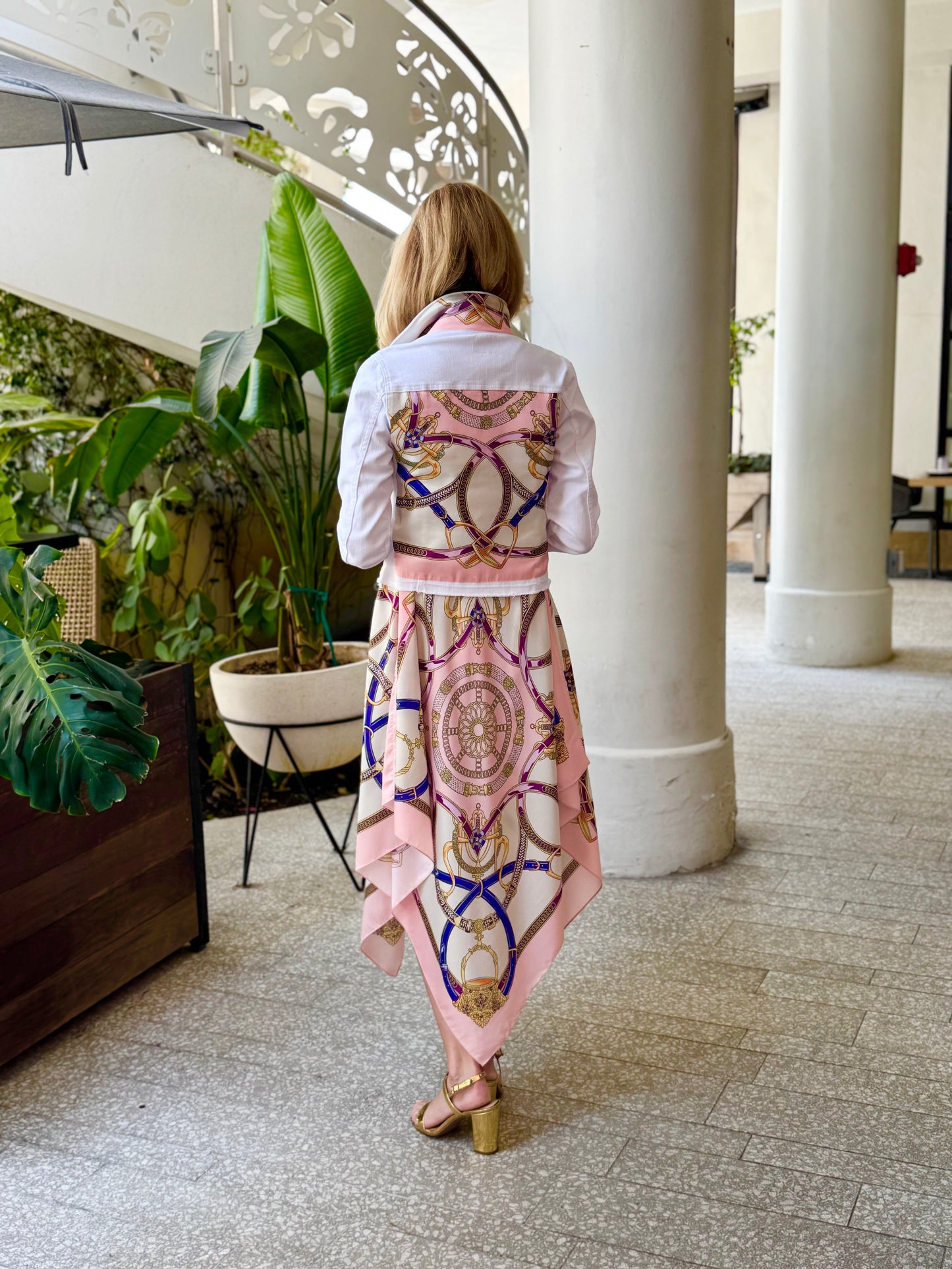 Stacy Bradley Design - Silk Dress - Purple Stirrup