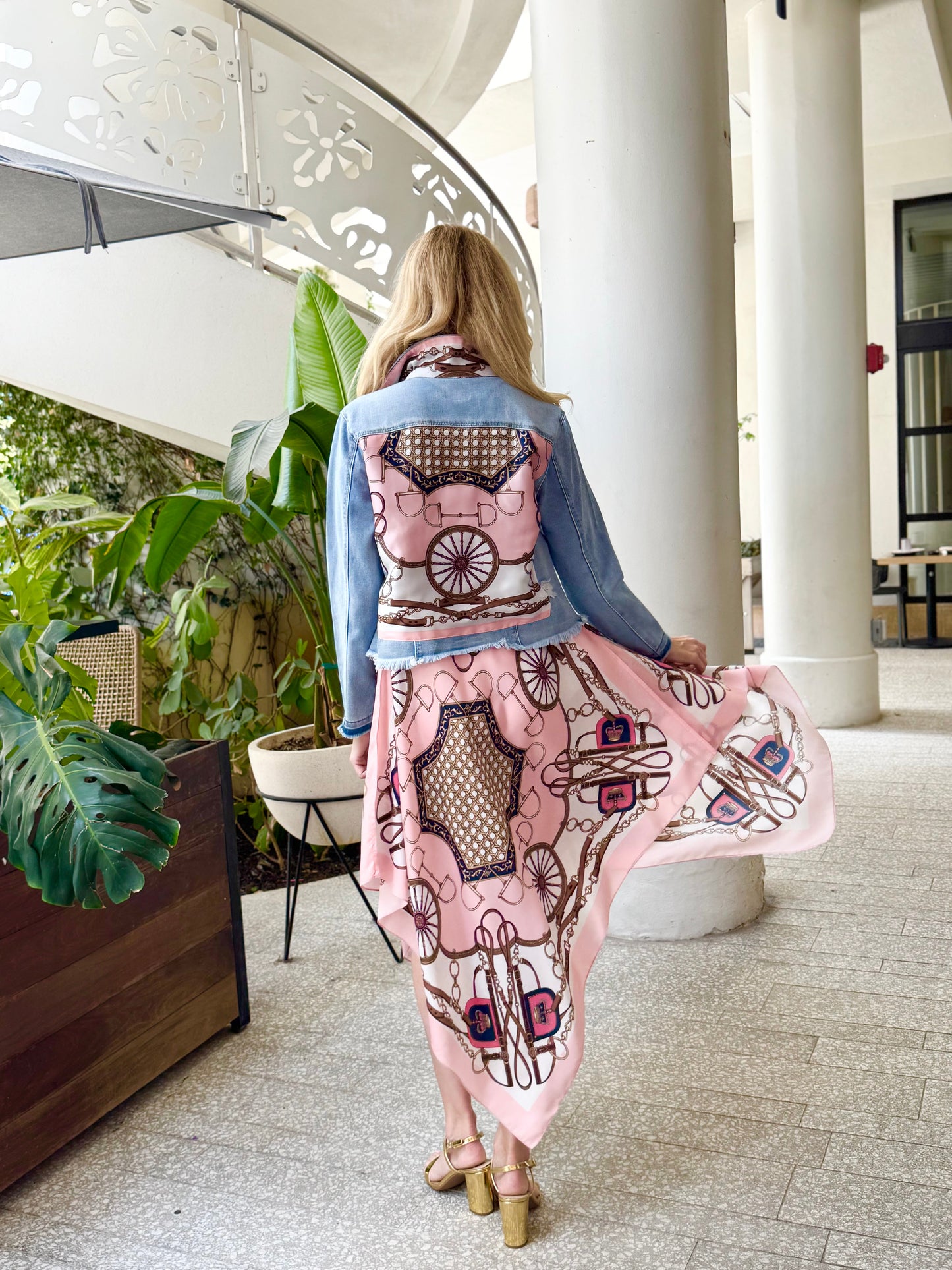 Stacy Bradley Design - Silk Dress - Blush Bit