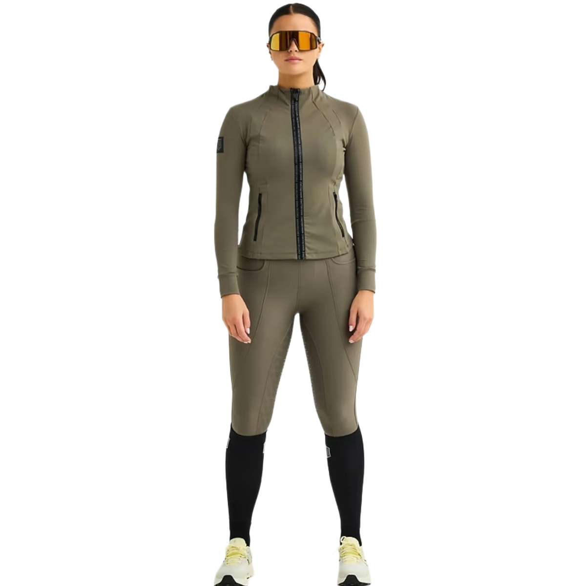 Maya Delorez Women's Silhouette Sports Jacket-Camo Brown-Front View