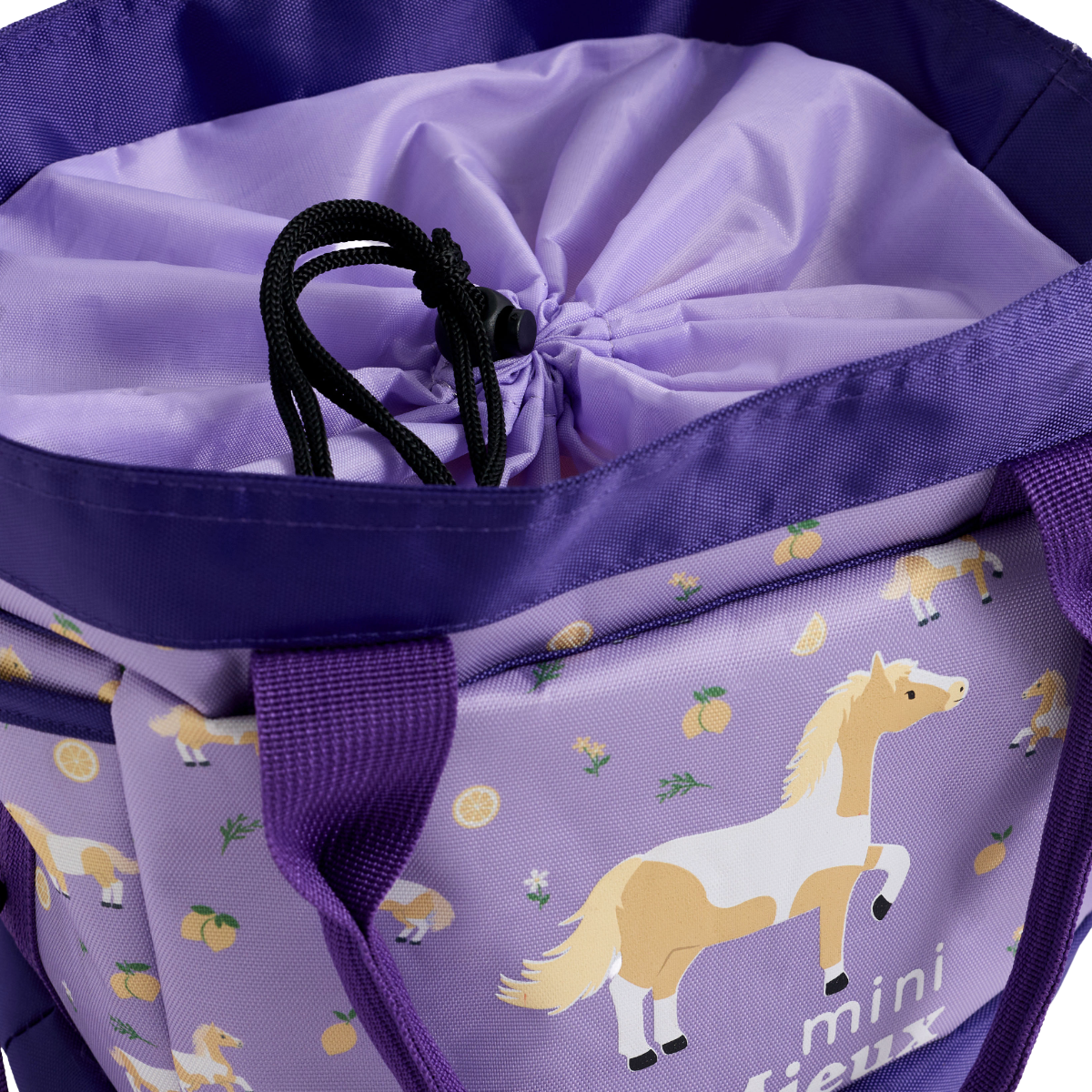 LeMieux Mini Lemon Grooming Set top view in Lilac