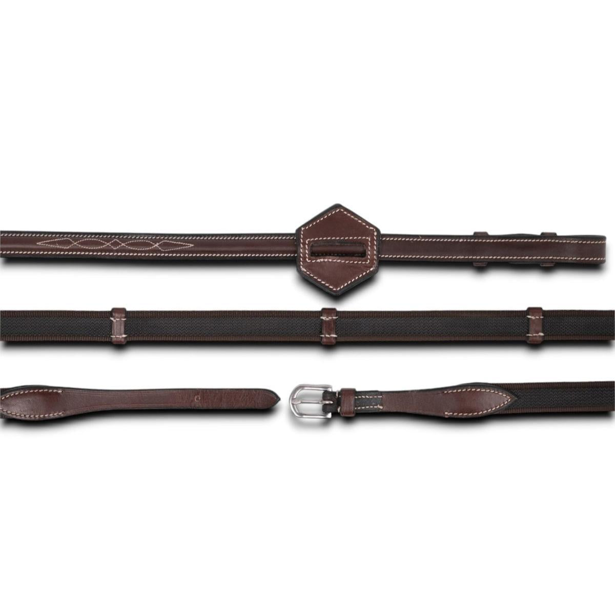 AJR 5/8" Jumper Web Anti-Slip Reins with Leather Grips