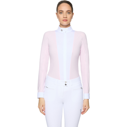 Samshield Women's Lucia Sport Long Sleeve Show Shirt, Cosmic Pink,  front view