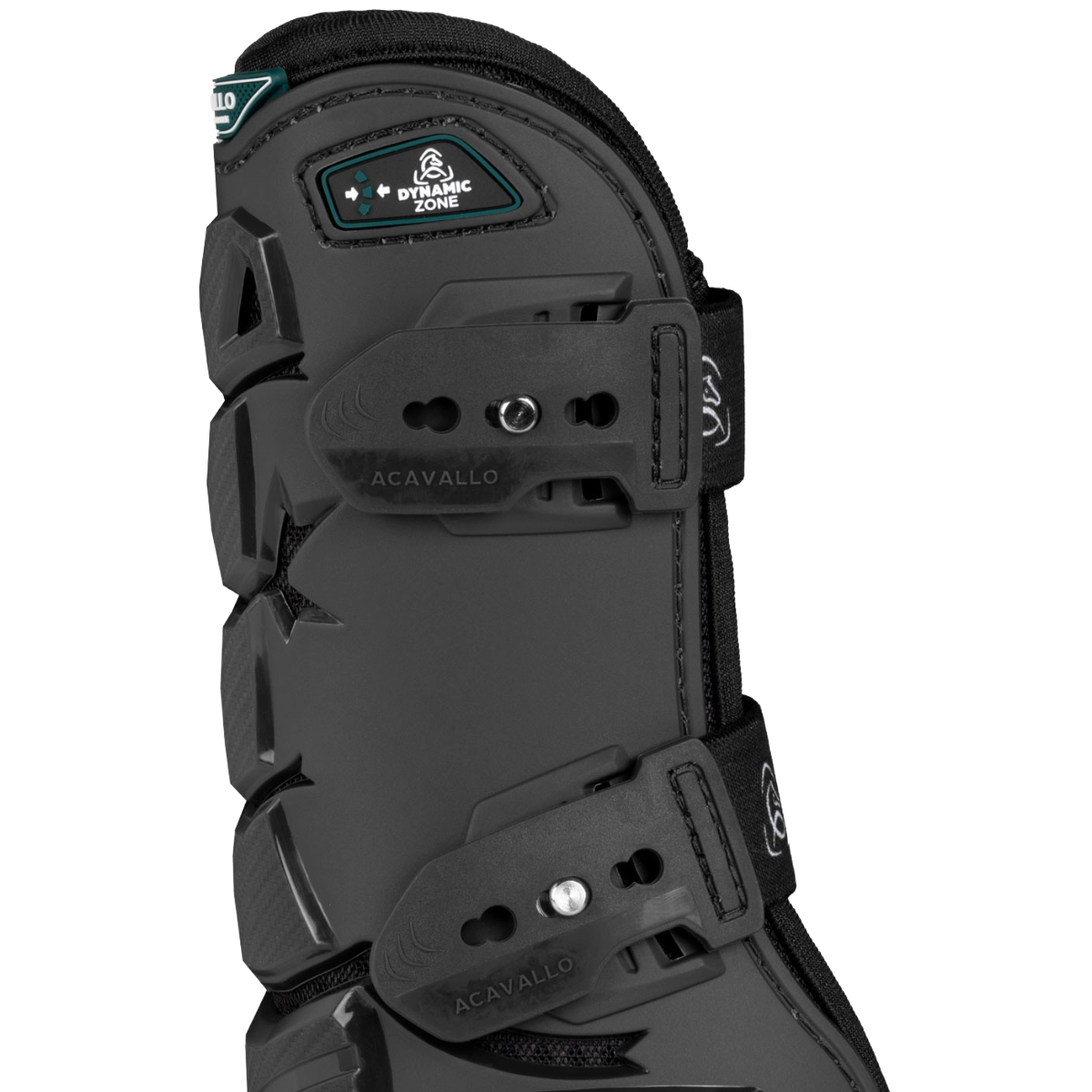 Acavallo Skeleton Dynamic Zone Tendon Boot-Black-Logo View