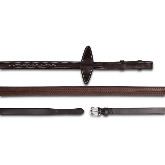 Jake Adams Raised Fancy Stitched Rubber Reins