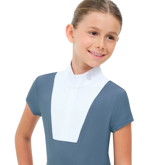 RJ Classics Celeste Jr. Short Sleeve Show Shirt-Atlantic-Front View