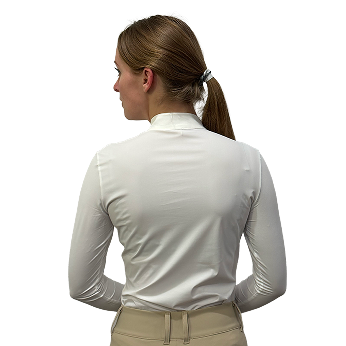 Cavalleria Toscana RG Women's Long Sleeve With Perforated Insert Competition Shirt