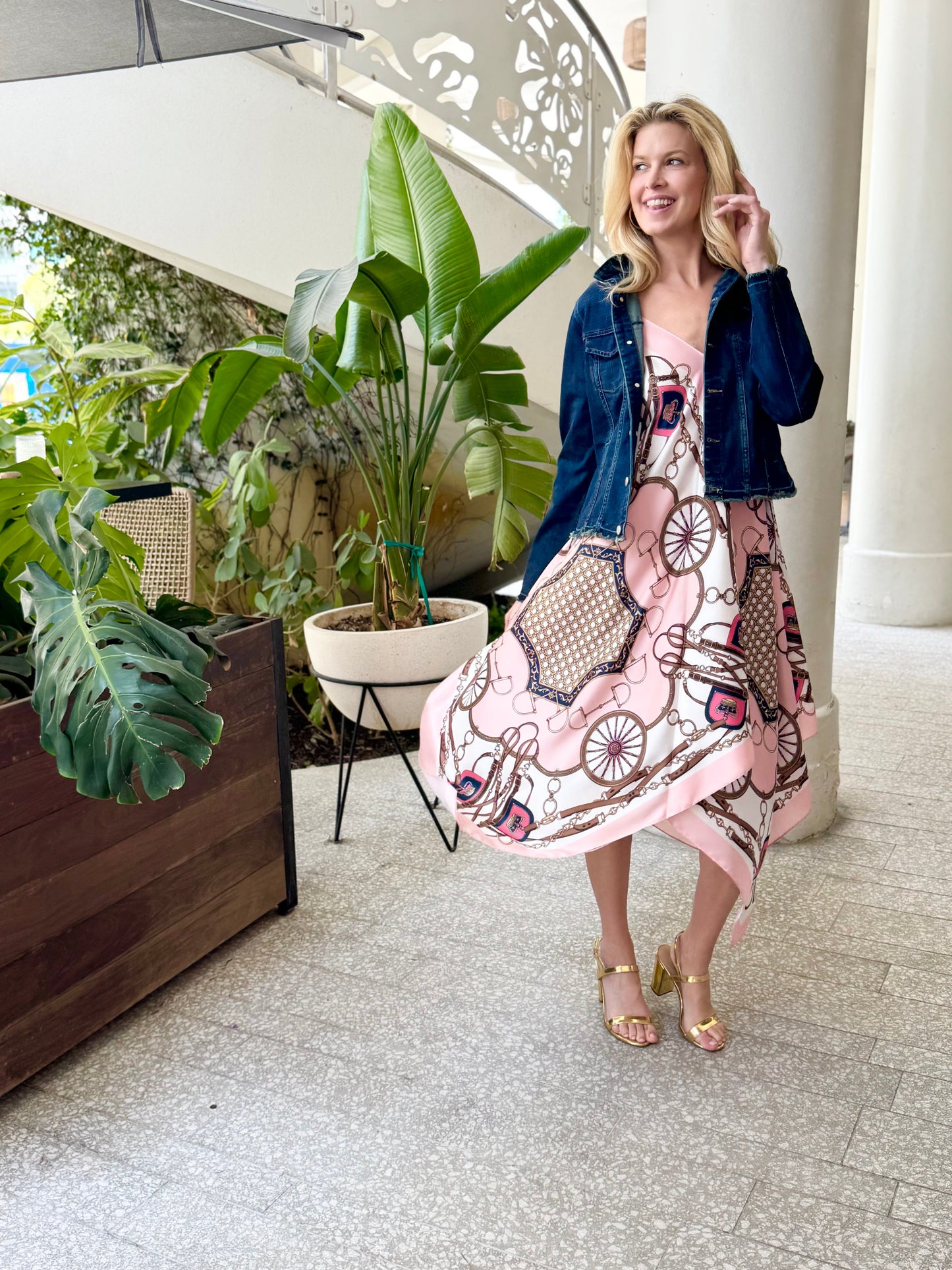 Stacy Bradley Design - Silk Dress - Blush Bit