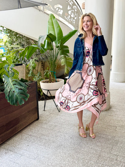 Stacy Bradley Design - Silk Dress - Blush Bit