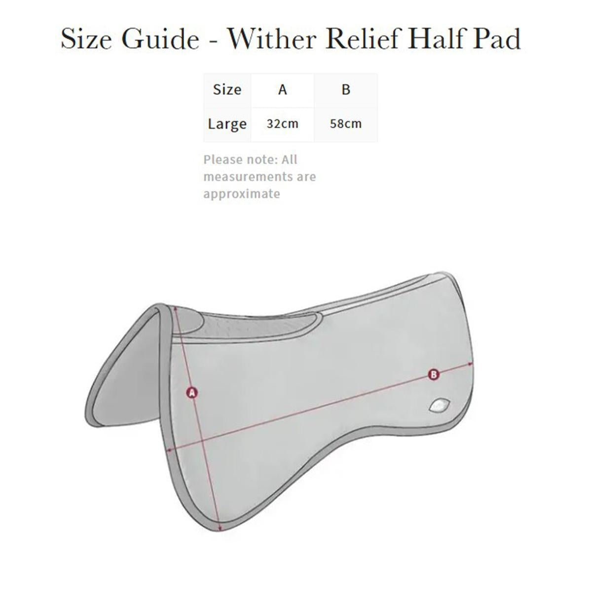 LeMieux Wither Relief Memory Foam Half Pad