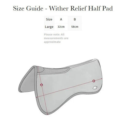 LeMieux Wither Relief Memory Foam Half Pad