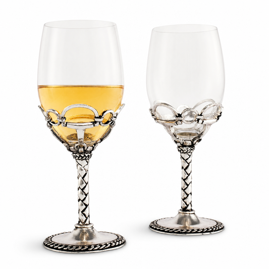 Arthur Court Designs - Equestrian Pair of Wine Glasses