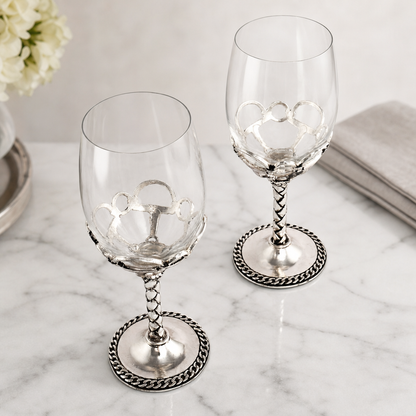 Arthur Court Designs - Equestrian Pair of Wine Glasses